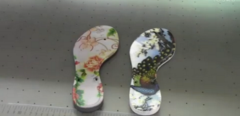 鞋底的圖案打印效果視頻