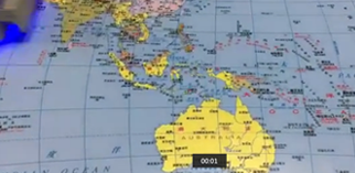 世界地圖打印效果圖