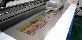 玻璃上打印雙面浮雕效果視頻