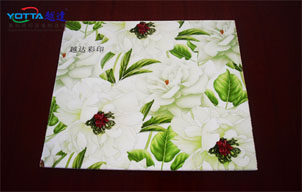 噴印木材花卉效果